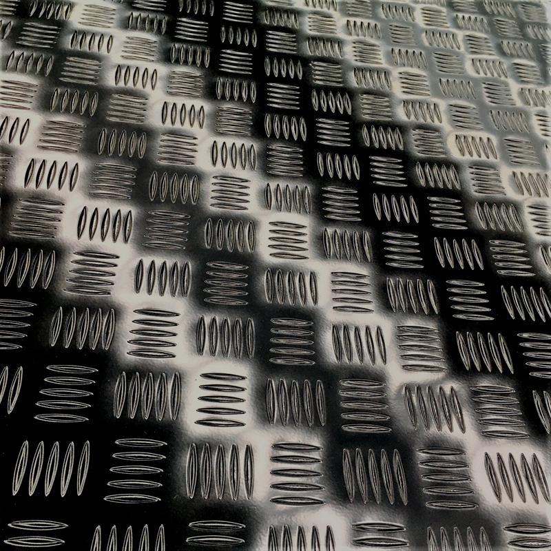Aluminium Black Checker Plate